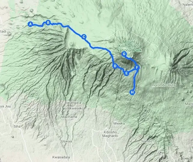 Kilimanjaro lemosho