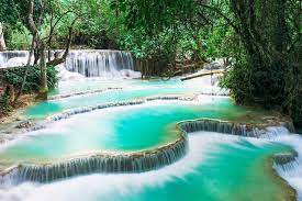 Kaung-si waterfall laos tour